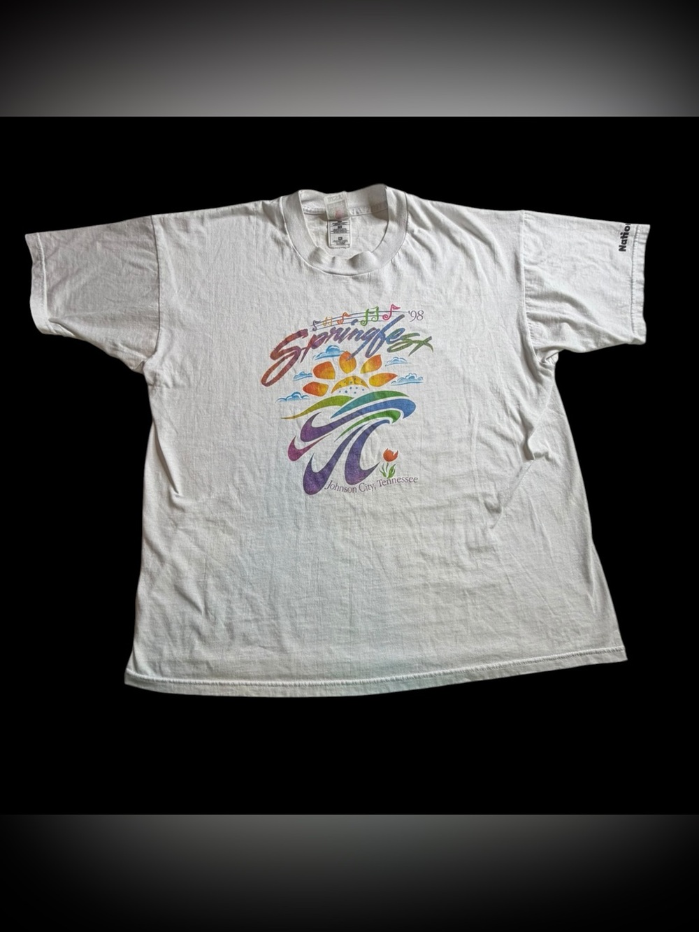 Vtg 1998 Springfest Johnson City Tennessee White T-Shirt Sz XL
